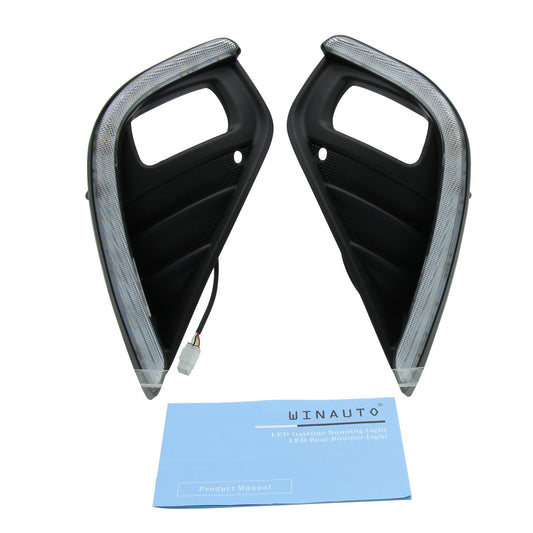 2020-21 Toyota Highlander DRL & Fog Light with Sequential Turn Bi-Color Signal Yellow LED Daytime Running Lights