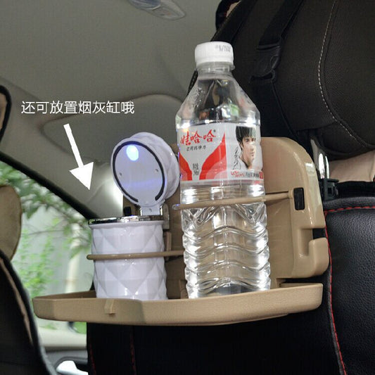 Seat Back Car Cup Holder Car Beverage Tray Folding Car Dinner Plate