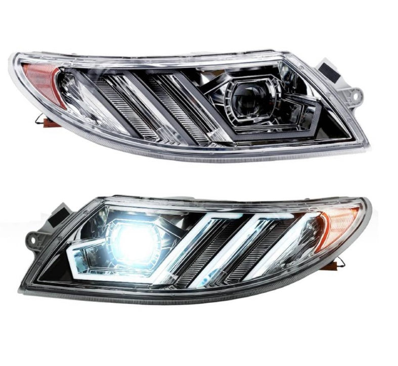 International 4300 Headlight Assembly Pair - Upgrade with 9007 Blaze LED Bulbs (Left & Right)