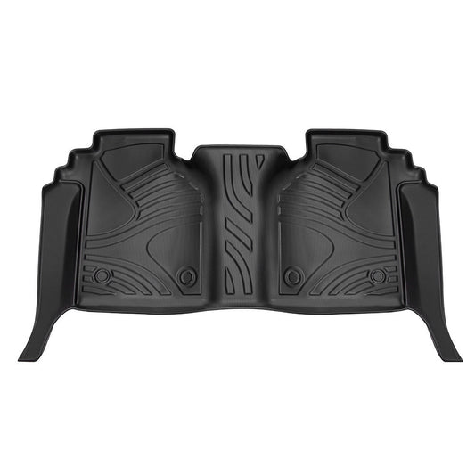 MKR Floor Mats For Chevy Silverado GMC Sierra 1500 2019-2025, 2020-2025 SLV SRA 2500 3500 HD Crew Cab With Rear Under-Seat Storage