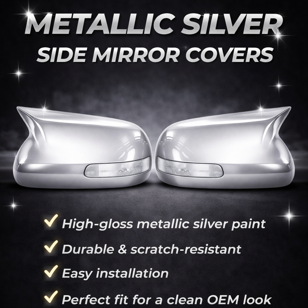 Toyota Corolla (2009-2014) Carbon Fiber Horn-Shaped Mirror Covers – Aggressive M-Style Rearview Mirror Modification