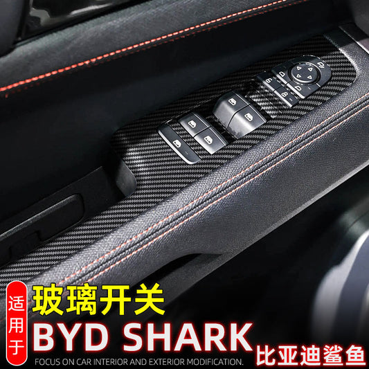 Suitable For Byd Shark6 Window Lift Panel Byd Shark Door Glass Switch Sticker Interior Modification