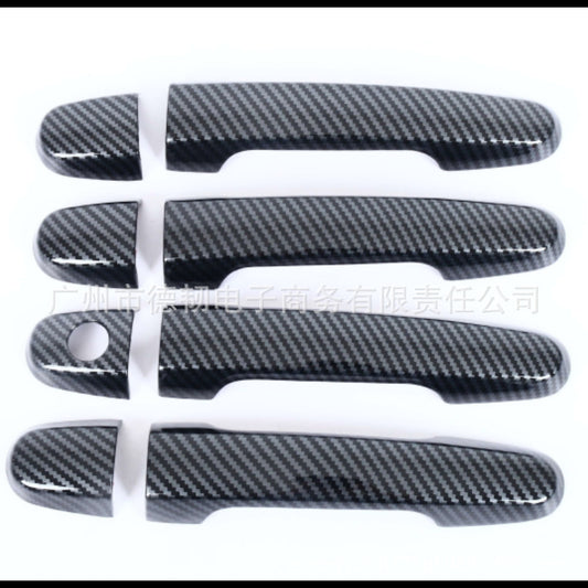 Toyota Hilux Vigo 05-14 Door Handle Cover Chrome, Carbon Patren and Glossy Black