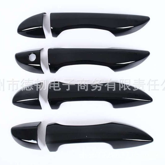 Toyota Corolla 2014-26 Carbon Fiber Handle Covers Altis Door Handle Decoration Cover Chrome, Carbon Patren and Glossy Black