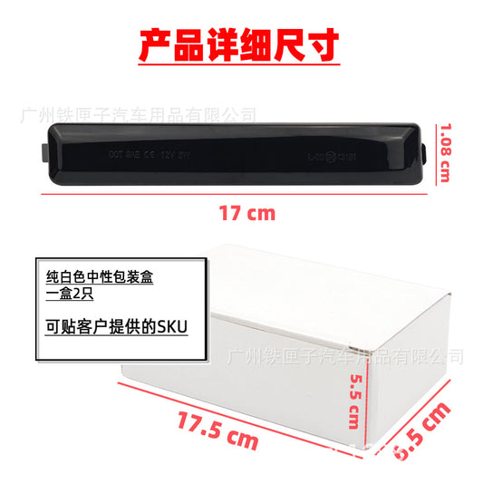 Ford Pickup Mirror Dynamic Turn Signal LED Light F150 Raptor Smoke