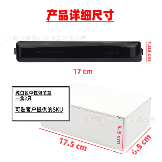 Ford Pickup Mirror Dynamic Turn Signal LED Light F150 Raptor Smoke