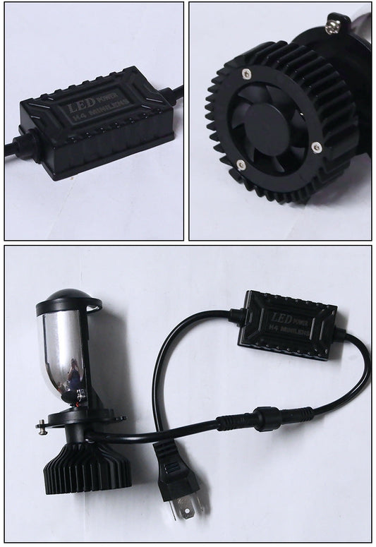 Car High Power Fisheye Convex Lens Headlight LED Super Bright