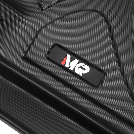 All Weather Floor Mats For Chevy Silverado GMC Sierra 1500 2019-2025, 2020-2025 SLV SRA 2500 3500 HD Crew Cab, With Rear Under-Seat Storage