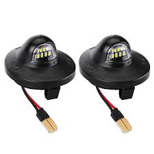 2X LED License Plate Light Rear Bumper Tag Assembly Lamp For Ford F150 F250 F350