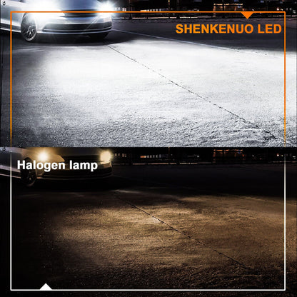 9005 9006 HB3 H10 LED Headlight Bulbs Kit Car Canbus Error Free High-Lo Beam