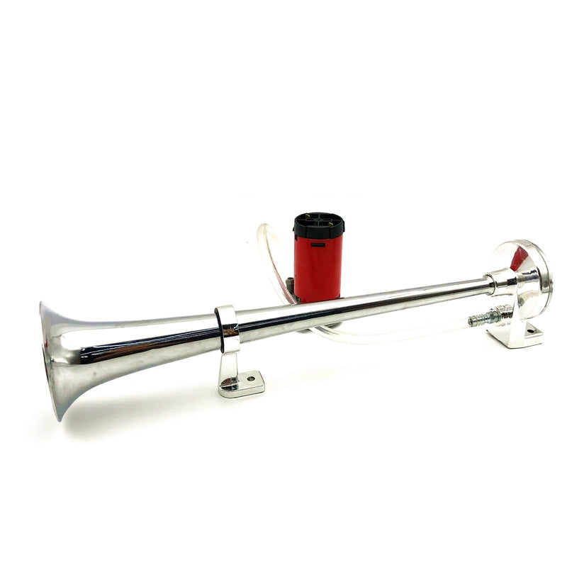 Car Horn 12V Zinc Alloy Electric Horn 450mm Long Tube Horn Single Tube Horn