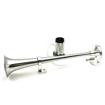 Car Horn 12V Zinc Alloy Electric Horn 450mm Long Tube Horn Single Tube Horn