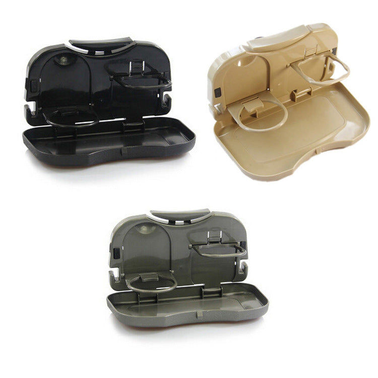 Seat Back Car Cup Holder Car Beverage Tray Folding Car Dinner Plate