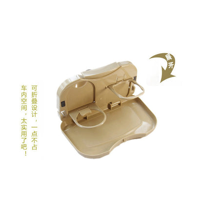 Seat Back Car Cup Holder Car Beverage Tray Folding Car Dinner Plate