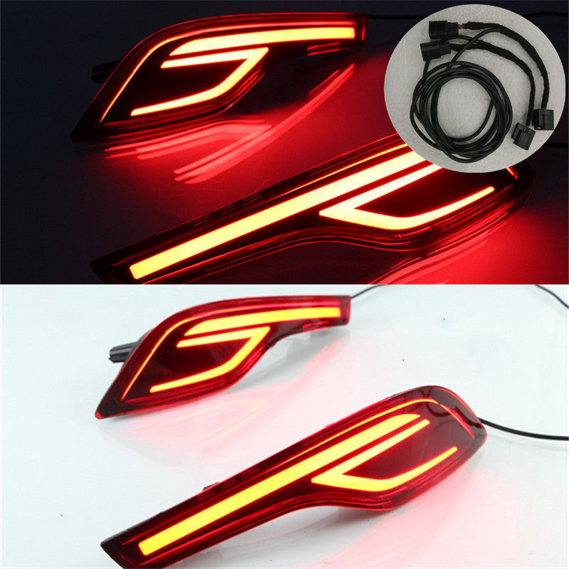 HONDA CRV modified decorative accessories full neon rear bumper fog lights