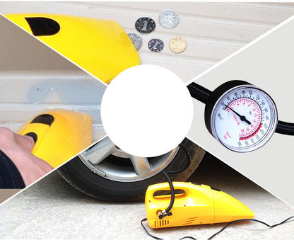 Portable 3-in-1 Car Vacuum, Tire Inflator & Pressure Gauge