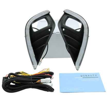 2020-21 Toyota Highlander DRL & Fog Light with Sequential Turn Bi-Color Signal Yellow LED Daytime Running Lights