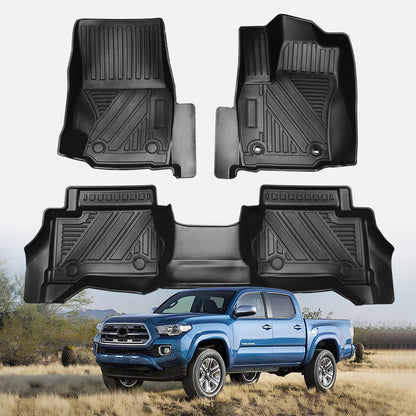 All Weather TPE Floor Liner Floor Mats Compatible With Tacoma 2024 Auto Accessories