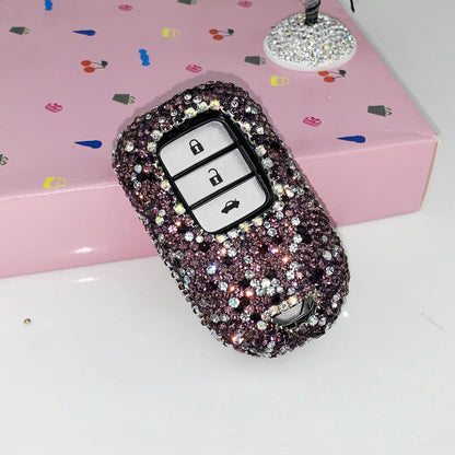 Applicable To Honda&#039;s Tenth Generation Civic Jade Accord Xrv Crown Road Crv Lingpai Haoying Car Key Case Shell Set Diamond Female