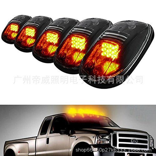 Pickup Truck Top Mouse Light Cab Marker Roof 9LED Light F150 RAM Car Light Yellow White