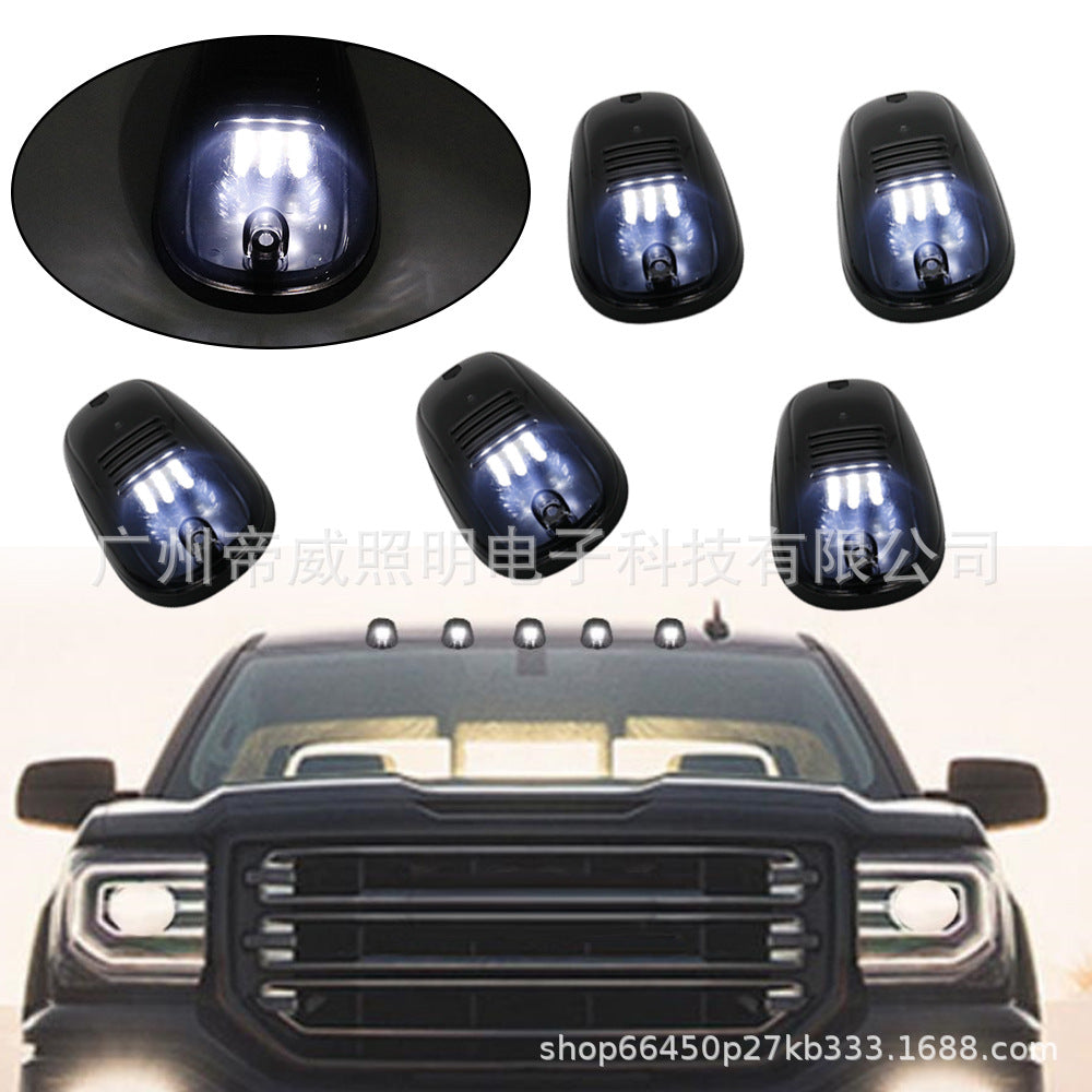 Pickup Truck Top Mouse Light Cab Marker Roof 9LED Light F150 RAM Car Light Yellow White