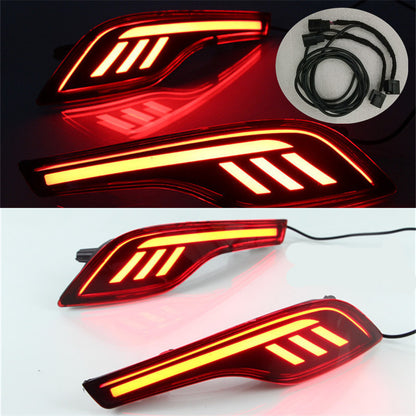 HONDA CRV modified decorative accessories full neon rear bumper fog lights