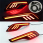 HONDA CRV modified decorative accessories full neon rear bumper fog lights