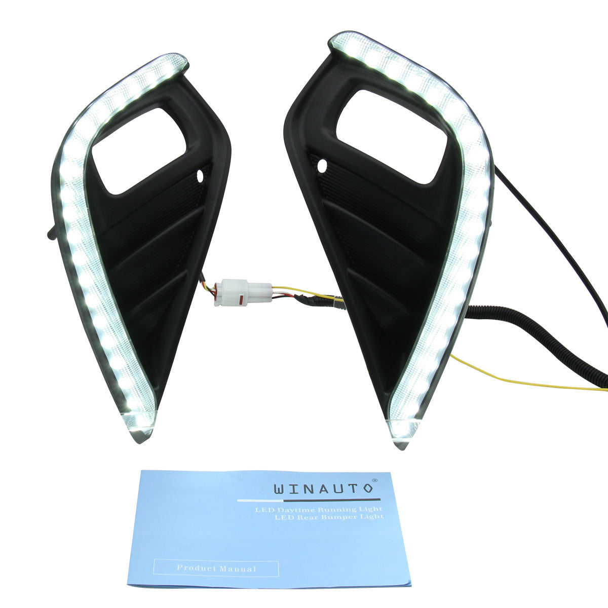 2020-21 Toyota Highlander DRL & Fog Light with Sequential Turn Bi-Color Signal Yellow LED Daytime Running Lights