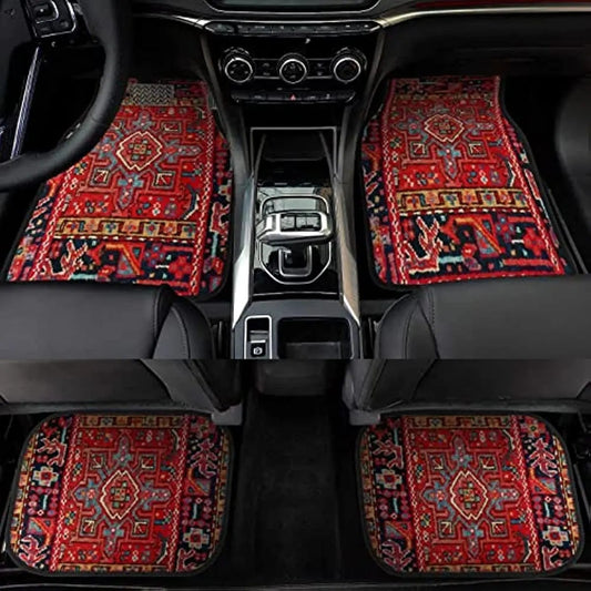 Vintage Bohemian Style Car Floor Mat A+ Carpet