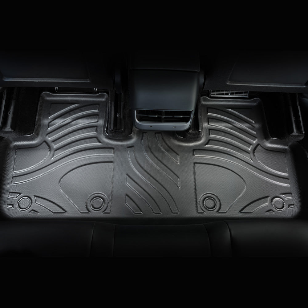 High Quality TPE Floor Mats For Tesla Model Y 2021-2022 Model 3 2023-2025 - Waterproof, Anti-Slip, 6 PCS Set