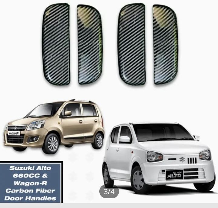 Applicable To Suzuki Alto Door Handle Carbon and Electroplating Handle Protective Cover Modification Special