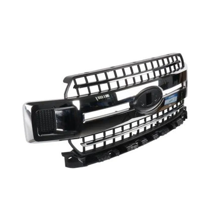 Enhance Your F-150's Style: 2018-2020 Ford F-150 Chrome & Black Front Upper Grille (Direct Fit)