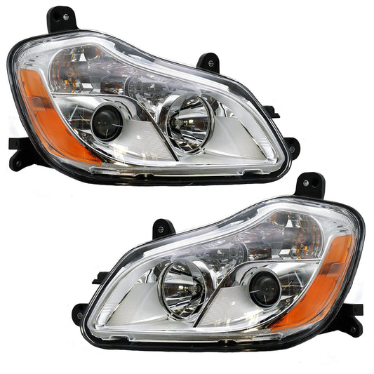 Restore Clarity: 2013-2021 Kenworth T680 Truck American Version Halogen Headlight Assembly with Bulb