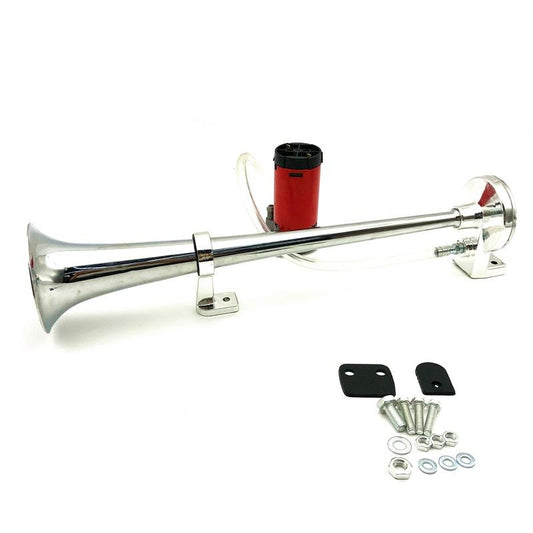 Car Horn 12V Zinc Alloy Electric Horn 450mm Long Tube Horn Single Tube Horn