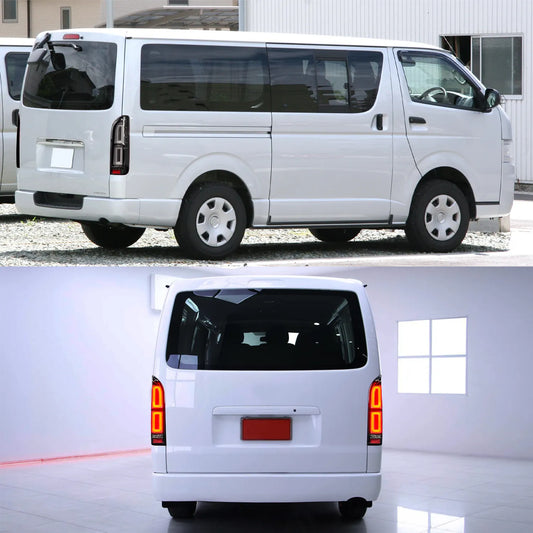 LED Tail Light Black Brake Light Turn Signal for TOYOTA HIACE 200