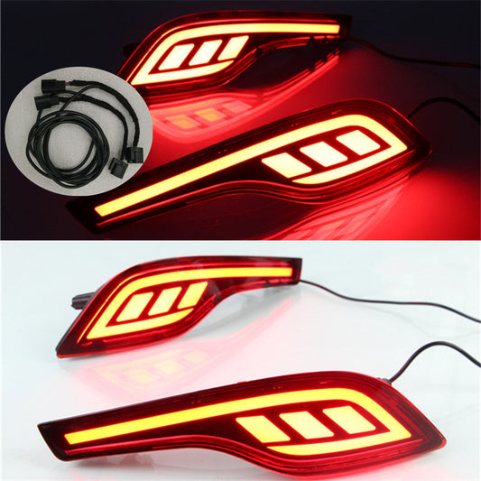 HONDA CRV modified decorative accessories full neon rear bumper fog lights