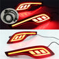 HONDA CRV modified decorative accessories full neon rear bumper fog lights