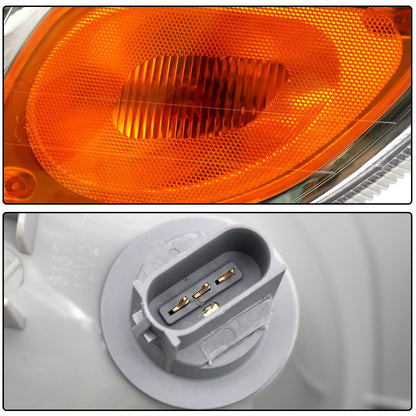 2005-2016 Peterbilt 386 American Version Headlights, Halogen Assembly, Black Version