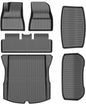 High Quality TPE Floor Mats For Tesla Model Y 2021-2022 Model 3 2023-2025 - Waterproof, Anti-Slip, 6 PCS Set