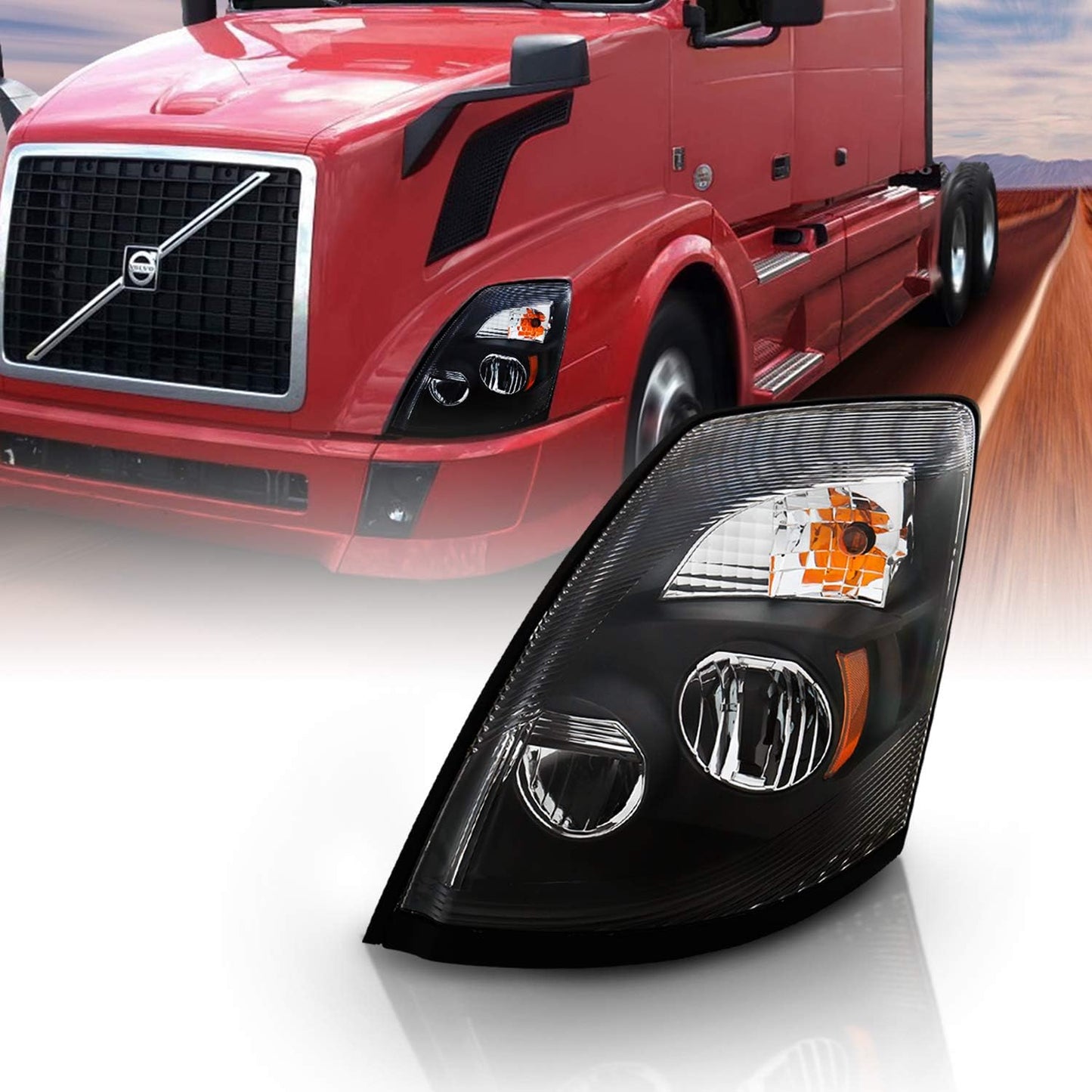 2004-2014, VOLVO TRUCK VNLL Headlamp LED