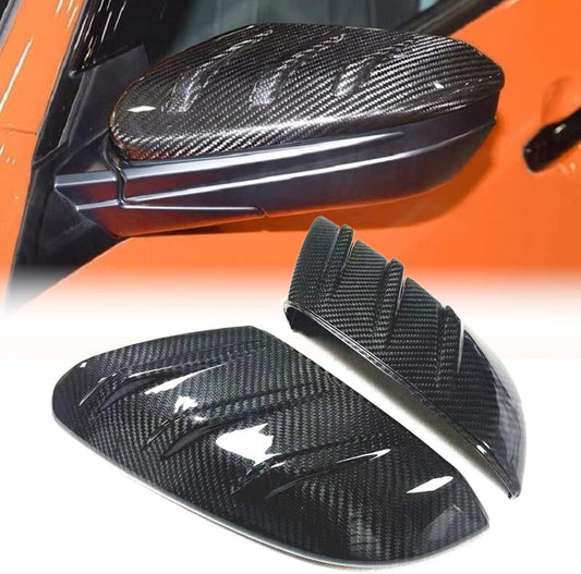 Honda Civic 2016-21 Side Mirrors Cover Carbon Fiber Style, Glossy and Chrome