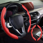 Car Steering Wheel Cover Four-season Unisex Sports Carbon Fiber Pattern Ultra-thin Anti-slip Power-assisted Handlebar Card Cover