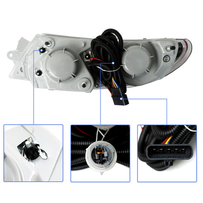 International 4300 Headlight Assembly Pair - Upgrade with 9007 Blaze LED Bulbs (Left & Right)