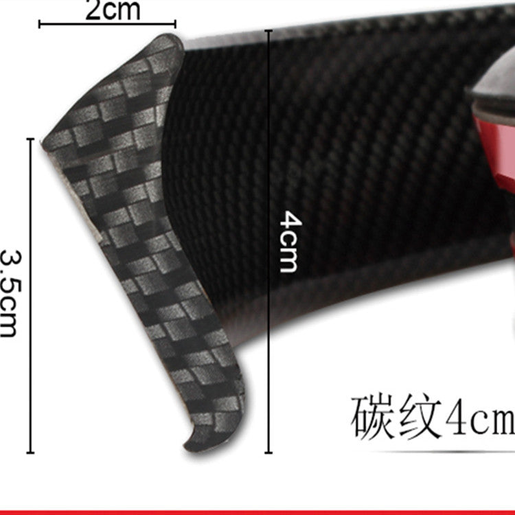 Car Rear Rubber Wing Carbonfiber Pattern, Sedan Digi Rubber, Car Small Rear Wing, Modified Universal Digi Rubber Spoiler Wing