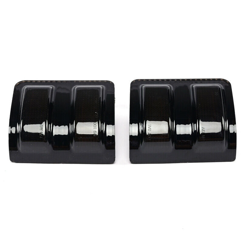 Car Front Mirror Lights 3 Grids Are Always On And Running Water  [ F250 F350 F450 F550 ]