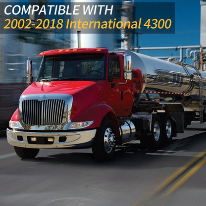 International 4300 Headlight Assembly Pair - Upgrade with 9007 Blaze LED Bulbs (Left & Right)