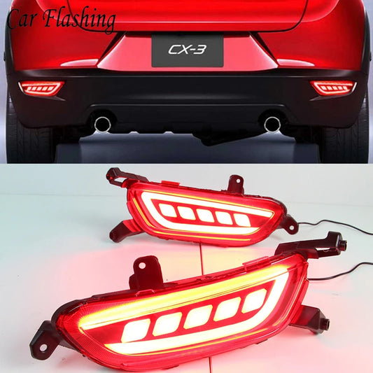 For 2016-2020 Mazda CX-3 CX3 LED Rear Fog Light Tail Bumper Light Sets