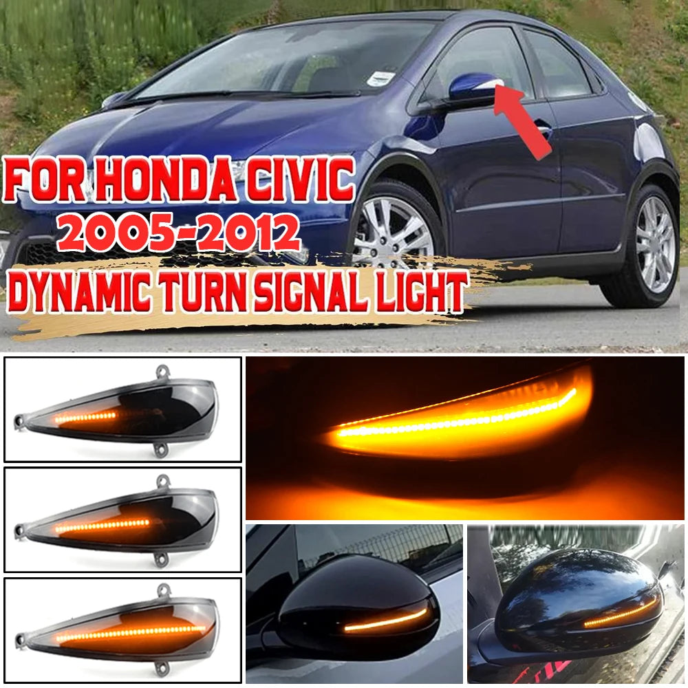 Honda 8th-gen Civic 2006-11 Turn Signal Light FD FG Running Water Indicator