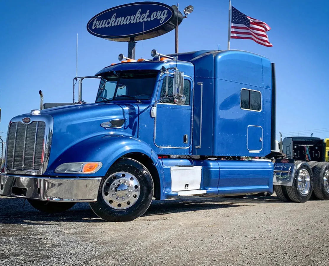 2005-2016 Peterbilt 386 American Version Headlights, Halogen Assembly, Black Version