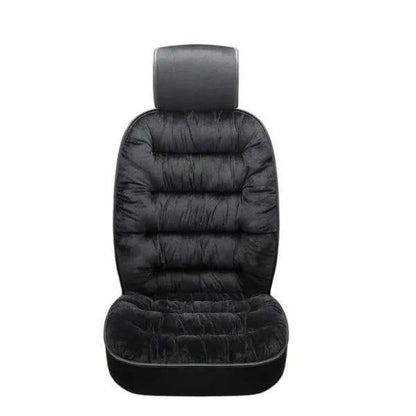 Stylish Velvet Car Seat Cushion - 1 Pc, Easy Installation and Durable Comfort